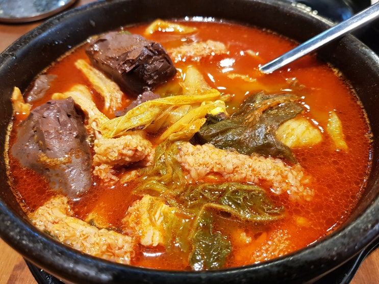  본가 왕뼈 감자탕 신 철판 쭈꾸미 - 양평해장국 수원 송죽동 맛집
