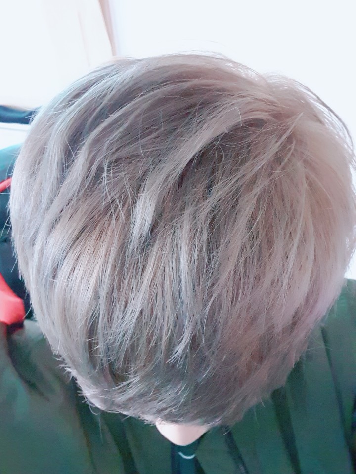  내돈내산 셀프탈색 애쉬베이지 (블랙빼기,이지엔 푸딩 애쉬 염색약)