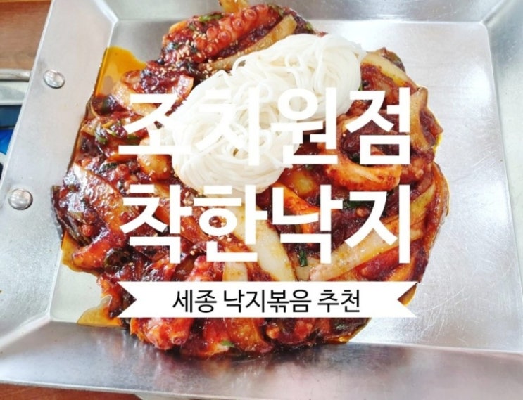 [세종시 낙지볶음] 착한낙지 조치원점 가족외식&세종시 회식 장소로 추천