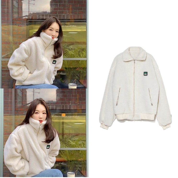  강민경 스트릿패션 : 191206 (양털자켓, 후리스)