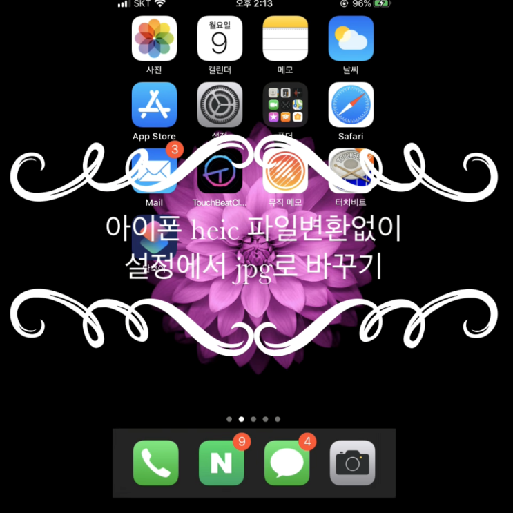  아이폰 heic 파일변환 없이 설정에서 JPG 바꾸는법
