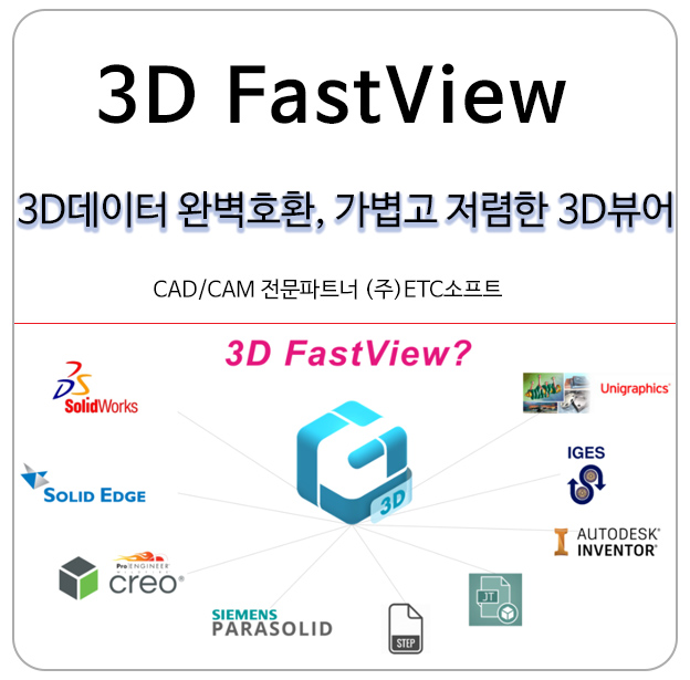  (3D뷰어) 3D데이터 완벽호환, 가볍고 저렴한 3DFastView