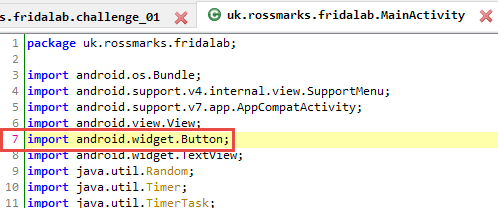  [프리다(Frida)를 이용한 안드로이드 앱 모의해킹] FridaLab - Change 'check' button's text value to 'Confirm'