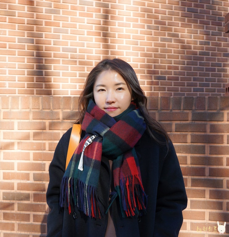  조셉앤스테이시 체크 머플러 겨울코디 포인트