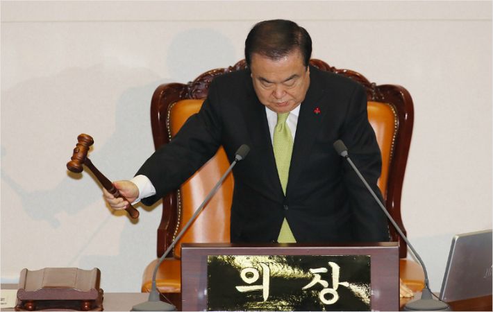 [프레시안] <b>예산안 합의 불발</b>...이인영 "한국당이 합의... 