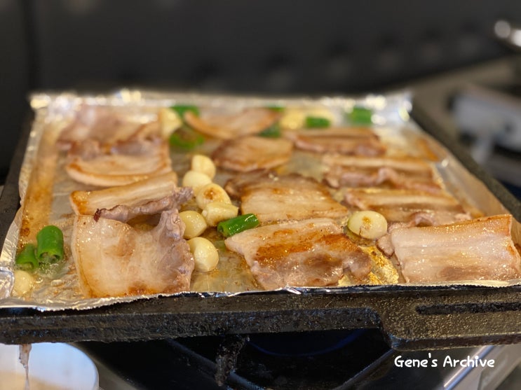  냉삼맛집 이태원삼겹에서