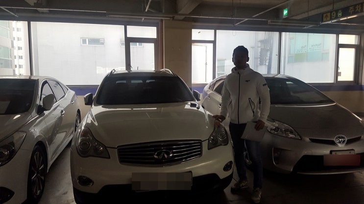  중고차구매대행 무사고 인피니티ex35중고차 꼼꼼히진단후 중고차대행 행복만차 출고해드렸습니다.