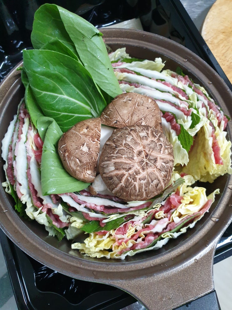 프레시지 밀푀유나베 구입 · 조리 후기 (밀키트 만들기, 레시피) 프레시지 밀푀유나베 구입 · 조리 후기 (밀키트 만들기, 레시피)