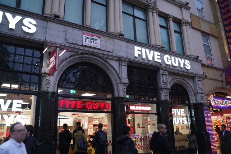런던 맛집 :: FIVE GUYS