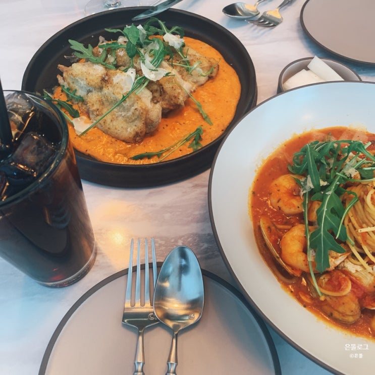  왕십리, 한양대 파스타 맛집 "심파시 - Sympathy" 토마토 파스타 & 로제 치킨 & 와인 추천해요