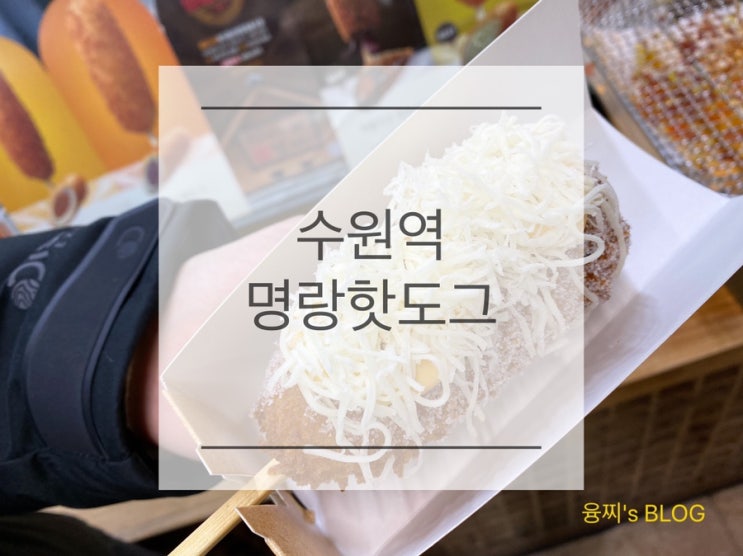 수원역 맛집 ) 명랑핫도그 신메뉴! 따따블치즈핫도그, 수원역 명랑핫도그