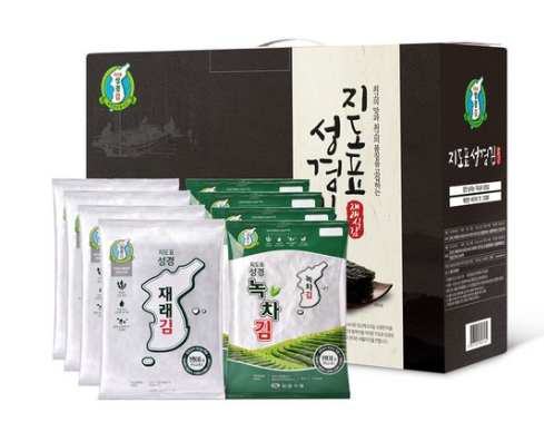  2019쿠팡 블랙프라이데이핫딜   지도표 재래식 전장김 30g x 4봉 + 녹차 전장김 30g x 4봉   [11,160원]