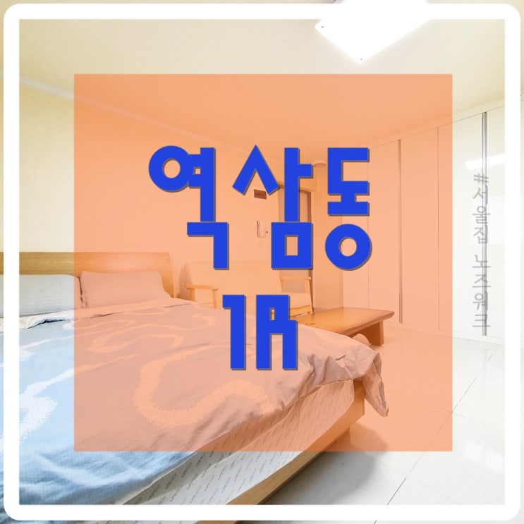  [서울집노즈워크] 서울단기원룸 강남원룸 역삼동 단기방 1R