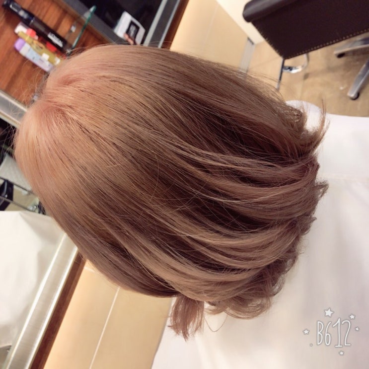  늘다움헤어_핑크베이지염색으로 분위기전환!_김태희stylist