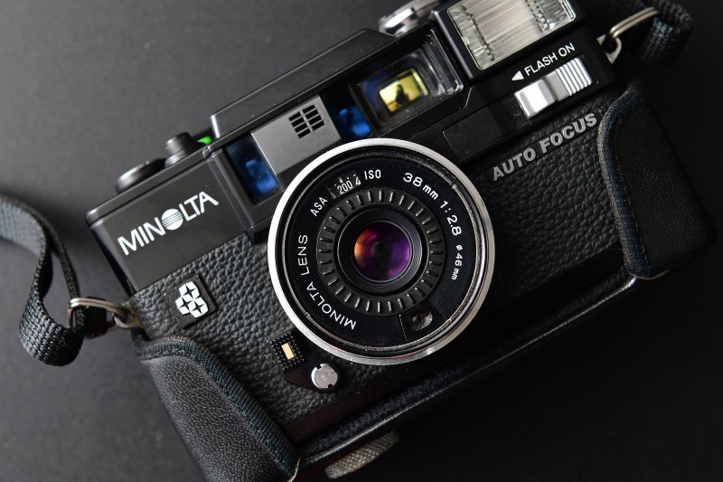 Minolta HI-MATIC AF-D F0731-16ID p 필름 카메라 미놀타 하이매틱 AF