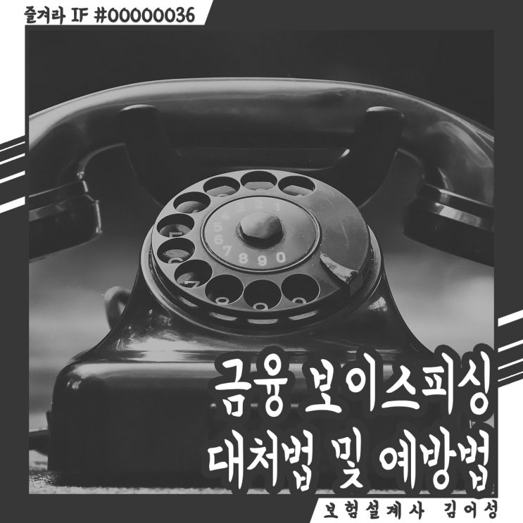  금융 보이스피싱, 이렇게 대처하면 됩니다. (feat. 명의도용 예방법)