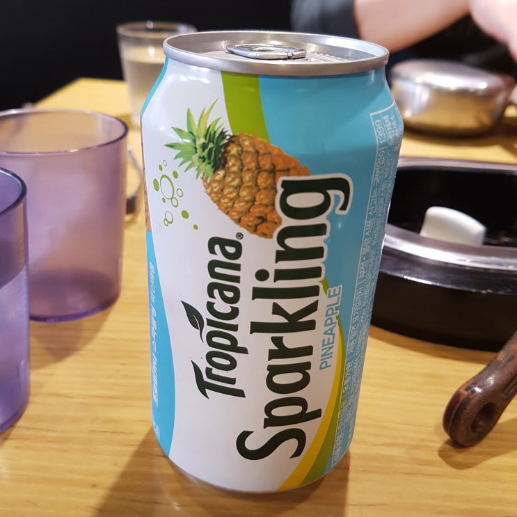  트로피카나 스파클링 파인 파인애플 355ml 음료수 탄산 음료 칼로리(열량) 및 영양성분정보