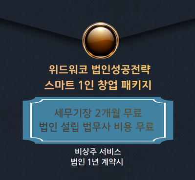  비상주 법인을 위한 세무회계법무 원스탑 패키지 공개
