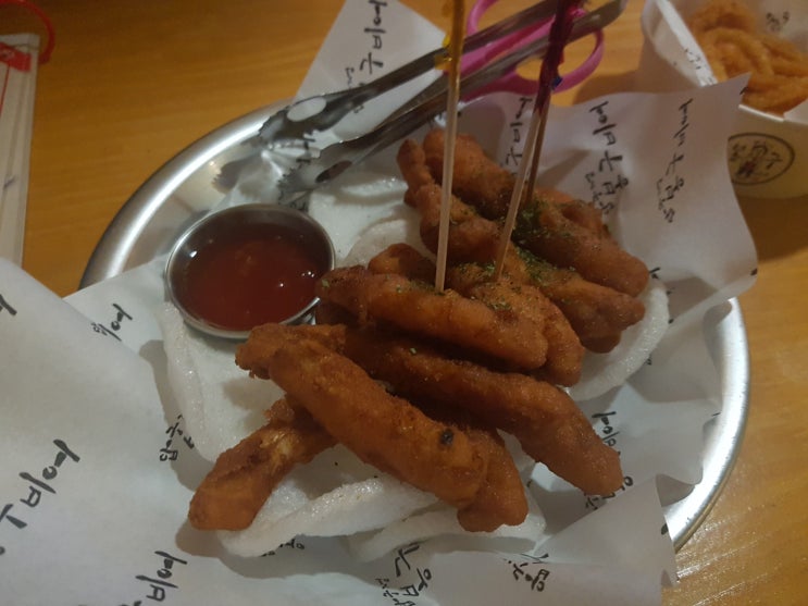  울산매곡동 봉구비어 치즈스틱, 오바디튀김  가볍게먹기좋은곳 깔끔해요~