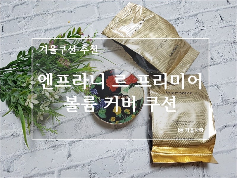 겨울쿠션 추천 엔프라니 르 프리미어 볼륨 커버 쿠션