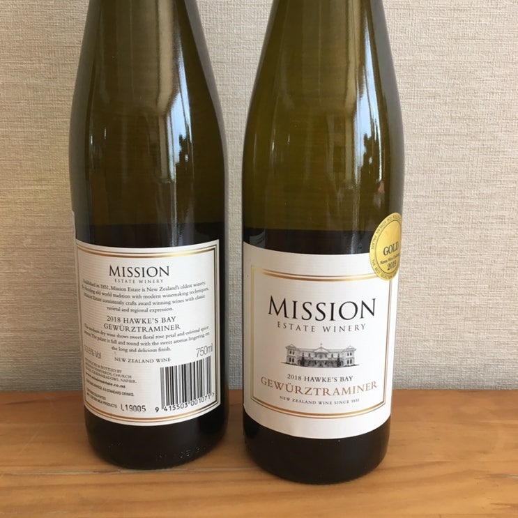  [와인리뷰] 미션 에스테이트 게뷔르츠트라미너 Mission Estate Gewürztraminer 2018
