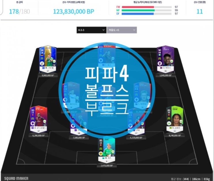 피파4 볼프스부르크 올스타 스쿼드 페리시치와 덕배 피파4 볼프스부르크 올스타 스쿼드 페리시치와 덕배