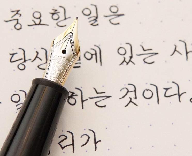  바로 지금! (몽블랑 마이스터스튁 145 ef닙)