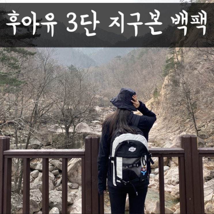  후아유 3단 지구본 백팩(WHAK94803A) 착한 가격에 겟!! +착용샷
