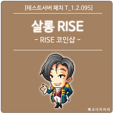  [신규 패치 T_1.2.095,097] 메이플스토리 살롱 RISE - RISE 코인샵
