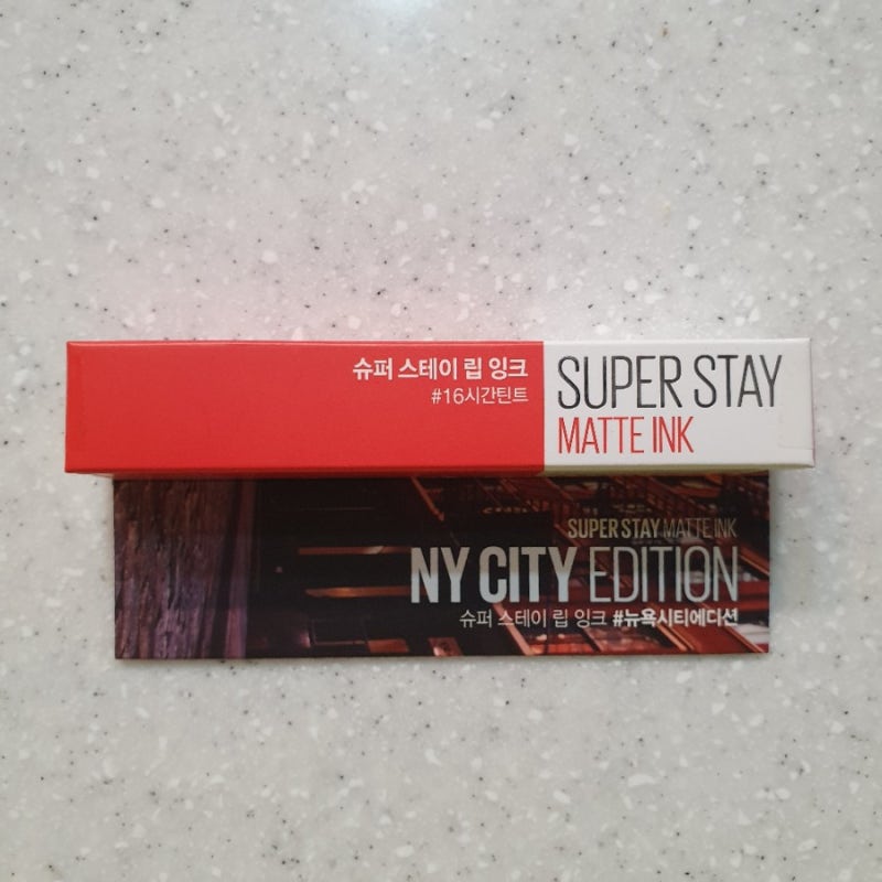 메이블린 슈퍼 스테이 매트 잉크 뉴욕 시티 에디션 빈티지 오렌지 레드 118 댄서 maybelline new y....
