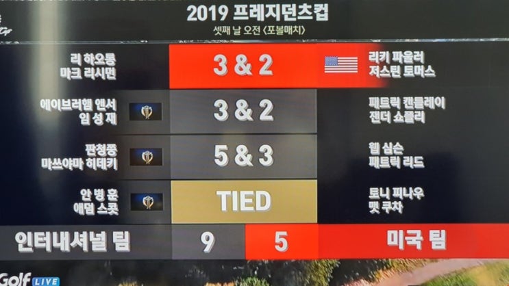 2019<b>프레지던츠컵</b> 미국팀우승/<b>프레지던츠컵</b>미국팀우승