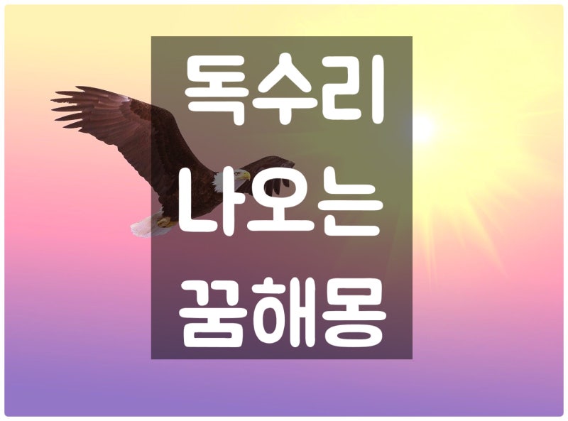 독수리가 나오는 꿈 , 독수리꿈 해몽