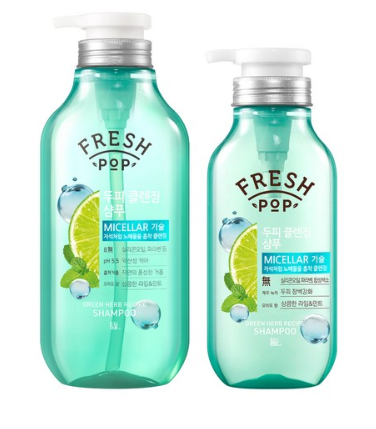  추천해요  프레시팝 모히또 두피 샴푸 900ml + 500ml   [9,900원 ]