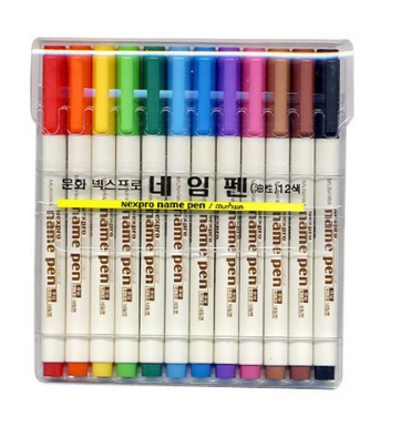  문화 넥스프로 12색 네임펜