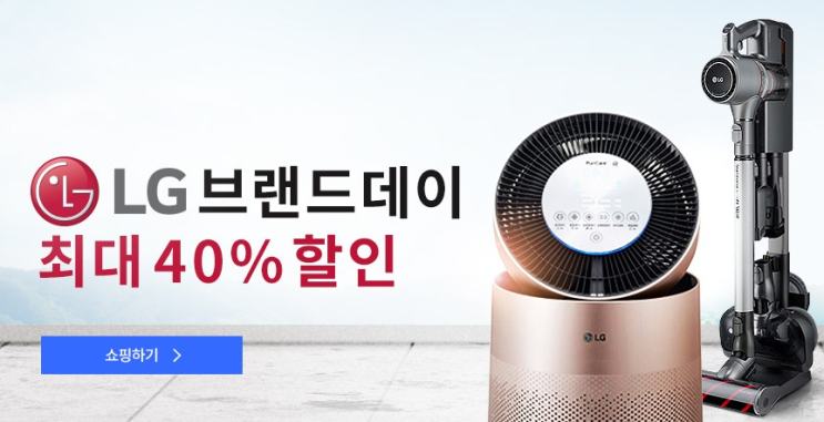  [더 알아보기]  LG브랜드데이 최대 40%할인 [12.19일까지]