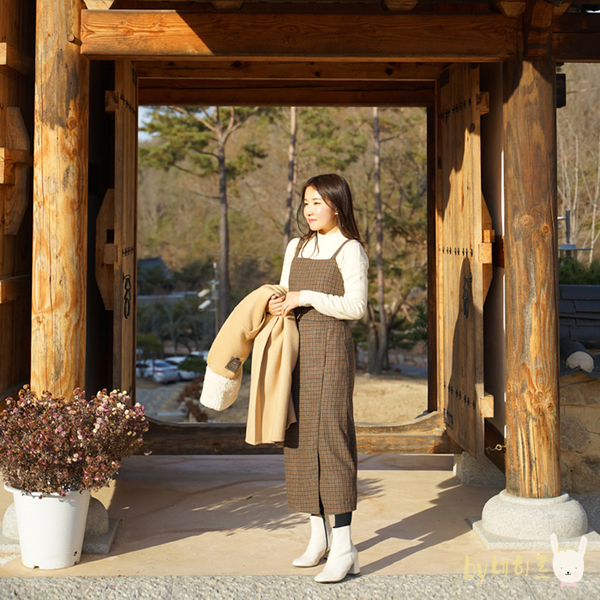  겨울에 더 예쁜 스퍼 화이트 앵클부츠 코디