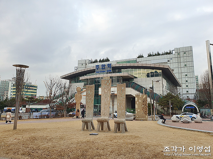  주안역 남광장 미추홀 윈터마켓 작품설치 현장스케치
