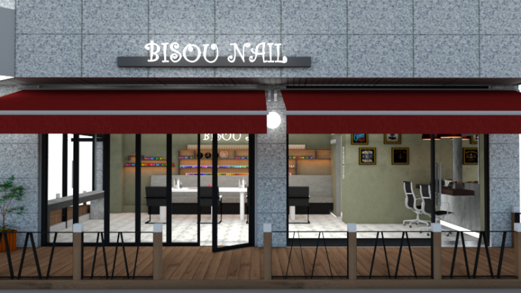  네일아트인테리어3d
