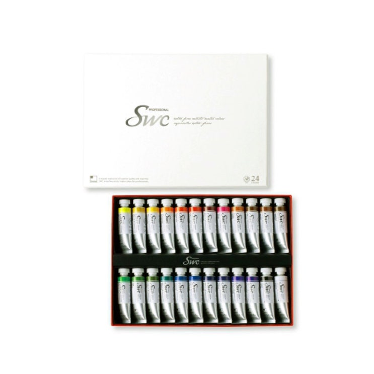 신한 최고급수채화 SWC 15ml 24색세트 (67,030원)