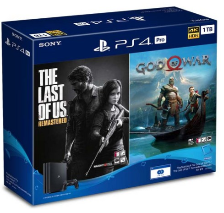 [더 알아보기]  소니 PS4 프로 7218B 1TB 제트블랙 본품 + 갓오브워 + 라스트오브어스 번들패키지  모델CUH-7218B [387,190원]