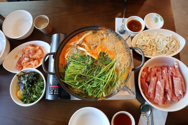  [오미당칼국수]인천 호구포역 맛집/인천 논현동 칼국수/샤브칼국수세트/우유팥빙수