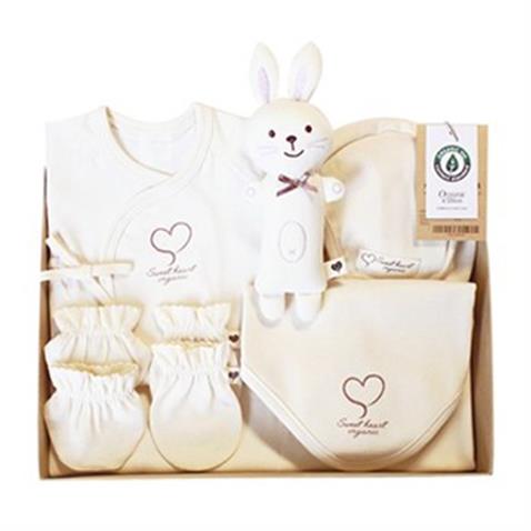오가닉 하트 신생아 선물세트(여름용6종) (64,000원)