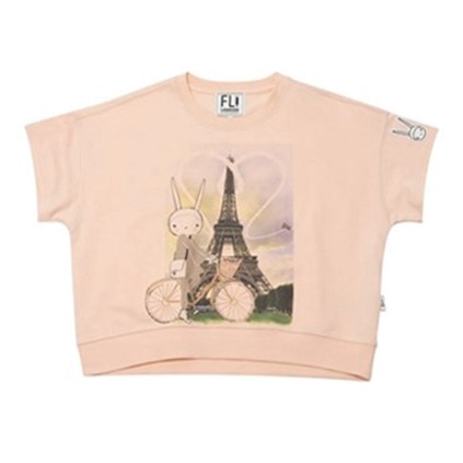  [피피라핀] 여성 에펠프린트 반팔 맨투맨PINK (19,900원)