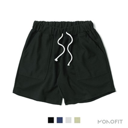  [MONOFIT HOMME] 무지 포켓 스판 밴딩 반바지(HPT0303277) (36,000원)