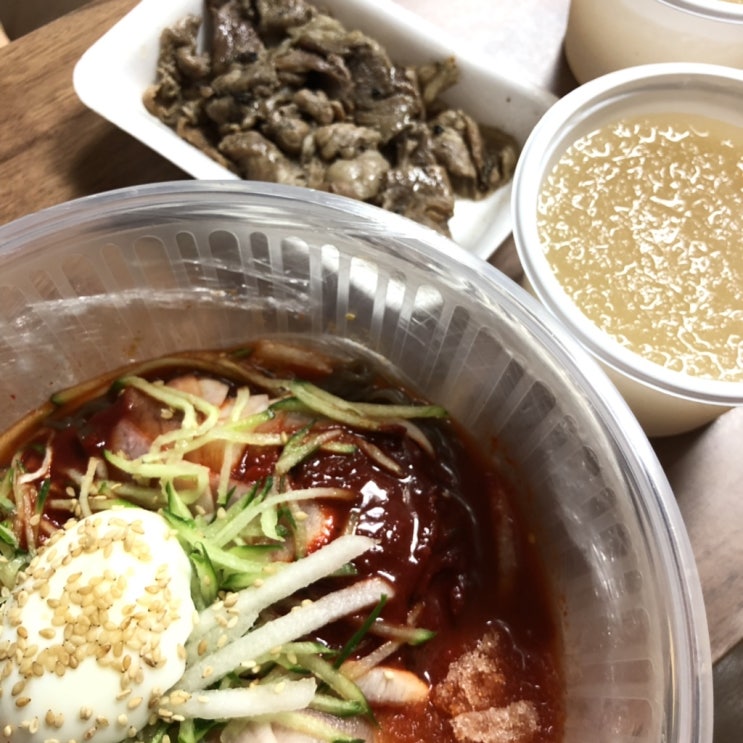  [내돈내산/파주 운정] ‘산내 칡냉면’ 비빔냉면, 숯불고기, 갈비만두 10번이상 주문 기록