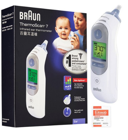 [더 알아보기]  BRAUN 귀 적외선 체온계 화이트 IRT6520 + 알콜스왑 [82,900원]