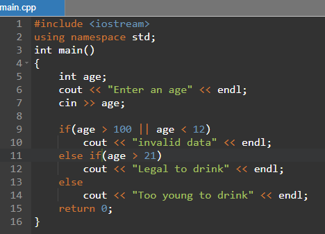 Lab 3. C++ 조건문(if, else if) 예