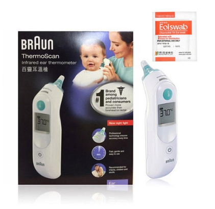  [더 알아보기] BRAUN 적외선 귀 체온계 IRT-6030 + 알콜스왑 세트  [72,900원]