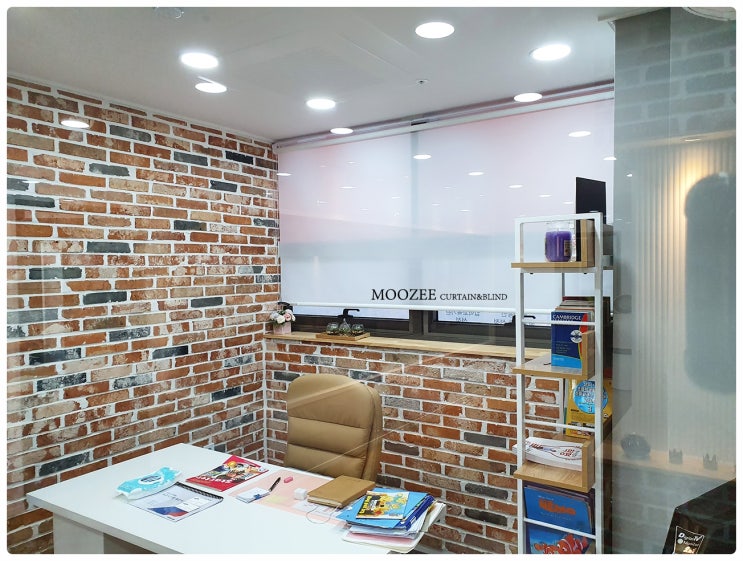  용이동 파머스어학원 블라인드 체험카페 커튼 평택상가블라인드 커튼