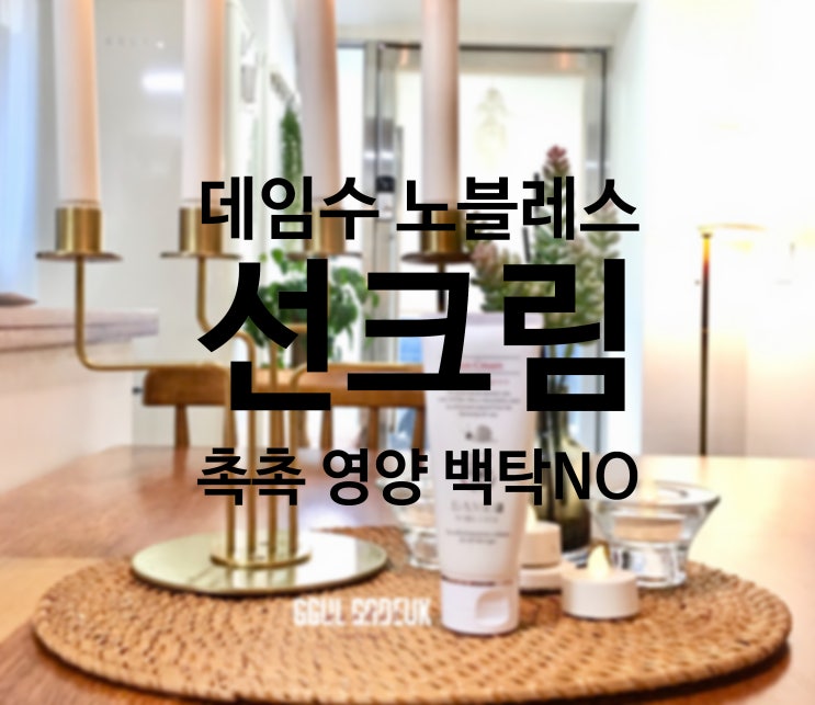  [데임수 노블레스] 선크림 - 윤광메이크업의 히든템